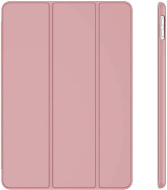 Apple iPad 7th/8th Gen Slim Translucent Frosted Back Protective Smart Case Cover, Pink