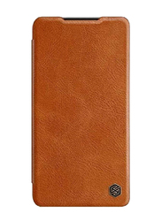 Nillkin Samsung Galaxy S21 Qin Leather Mobile Phone Flip Case Cover, Brown