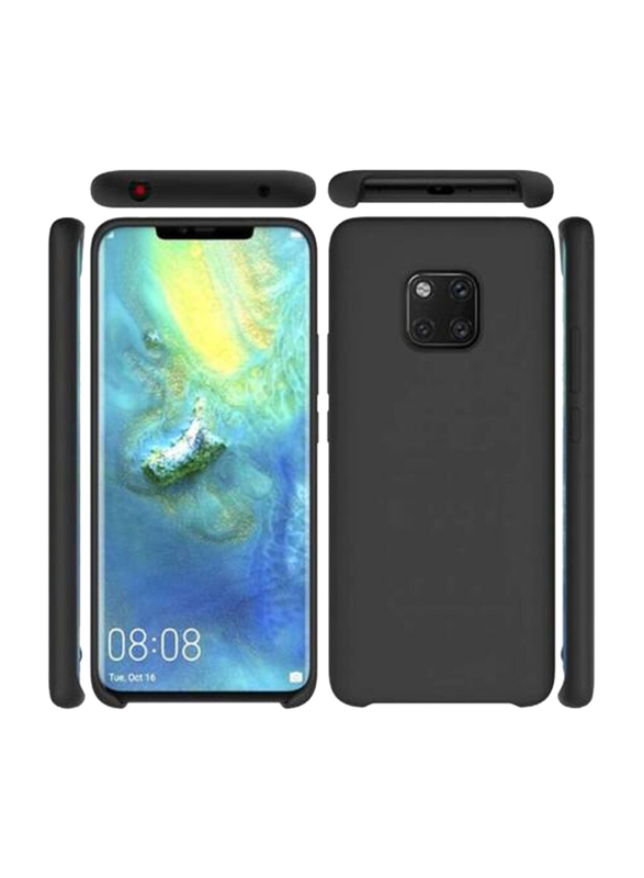 Huawei Mate 20 Pro Protective Soft Silicone Mobile Phone Case Cover, Black