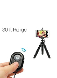 Bluetooth Remote Shutter for Apple iPhone/Android/Windows Mobile Camera, Black