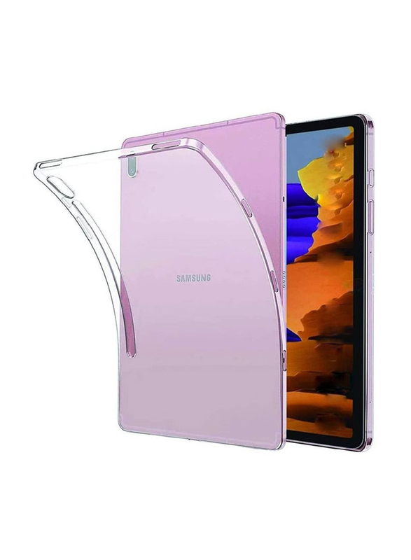 Samsung Galaxy Tab S7 Plus 2020 12.4 inch SM-T730/ T733/ T736 Soft Rubber TPU Silicone Tablet Back Case Cover, Clear