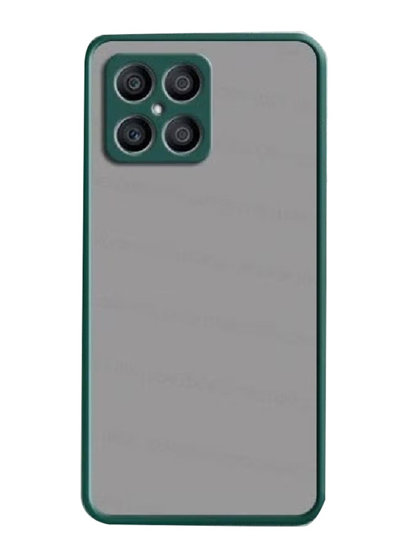 Honor X8 Matte Silicone Translucent Shockproof Bumper Mobile Phone Case Cover, Green