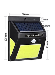 60 LED Cob Motion Sensor Solar Light, Black