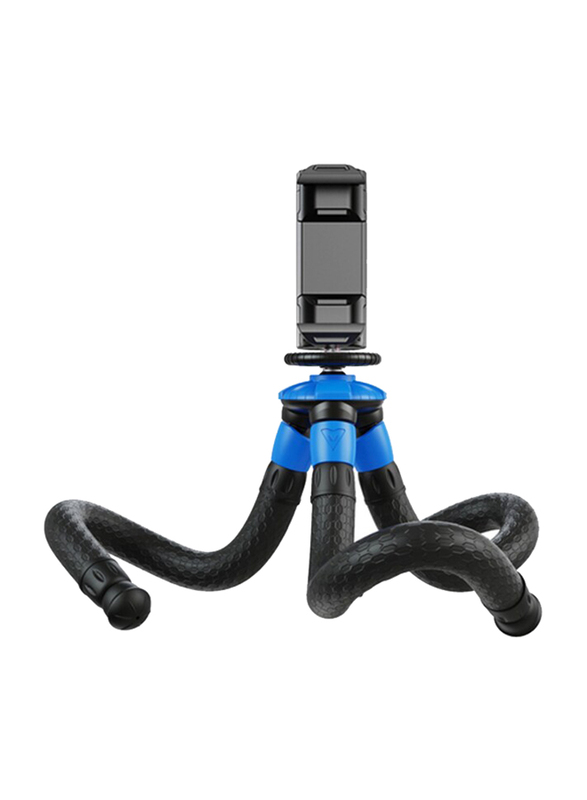 

Apexel APL-JJ07 Detachable Flexible Octopus Tripod with Foldable Phone Clip for iPhone/GoPro/DSLR Camera (upto 3Kg), Black