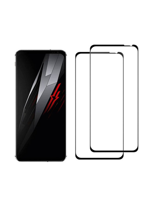 Red Magic 6 Full Coverage Protector HD Clear Bubble Free Tempered Glass Screen Protector, Clear