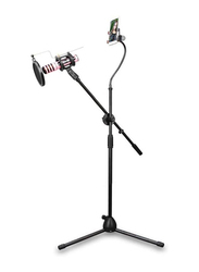 Adjustable Microphone Tripod Stand, Black