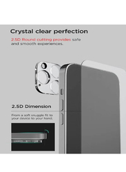 Apple iPhone 14 Pro Max MagSafe Mobile Phone Case Cover with Tempered Glass Screen Protector and Camera Lens Protector, Clear