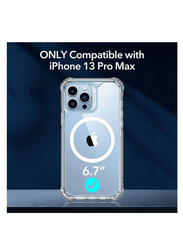 Apple iPhone 13 Pro Max Full-Body Drop Protection Mag-Safe Mobile Phone Case Cover with 2 Tempered Glass Screen Protectors, Clear