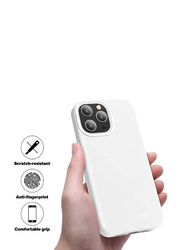 Apple iPhone 13 Silicone Protective Mobile Phone Back Case Cover, White