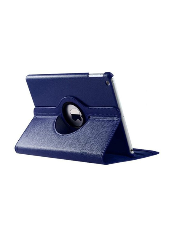 Apple iPad 2/3/4 Rotating 360 Degree PU Leather Tablet Flip Case Cover, Blue