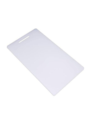 Ecvv Plastic Cutting Chopping Board With Non Slip Base, White