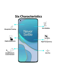 Oneplus 8t 5g Tempered Glass Screen Protector, Clear