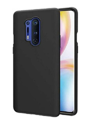 Oneplus 8 Pro Silicone Protective Mobile Phone Back Case Cover, Black