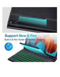 Samsung Galaxy Tab S8/S7 Keyboard Case With Backlit, Black