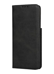 Samsung Galaxy S21 Ultra 5G Leather Folio Flip Mobile Phone Case Cover, Black