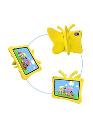 Apple iPad Mini 6th Gen Kids EVA Butterfly Stand Soft Tablet Back Case Cover, Yellow