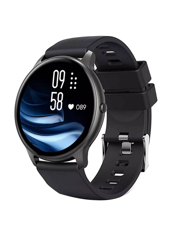 Waterproof Activity Tracker Smartwatch with Full Touch Colour Screen, Bluetooth Call, Black