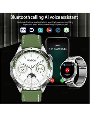 New Bluetooth Calling Fitness Tracker with Heart Rate, Sleep Monitor, IP68 Waterproof, Silver