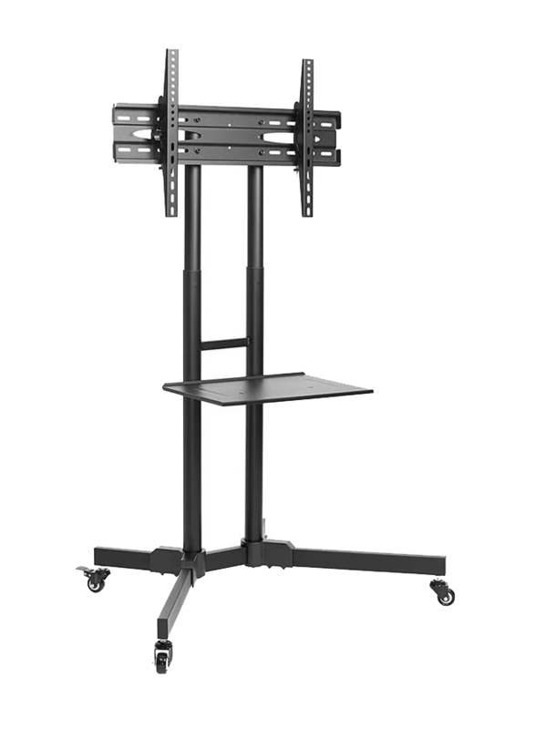 Rolling TV Stand Mobile TV Cart for 32-75 Inch Plasma Screen, LED, LCD, OLED, Black