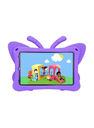 Apple iPad Mini 6th Generation Kids EVA Butterfly Stand Soft Tablet Case Cover, Purple