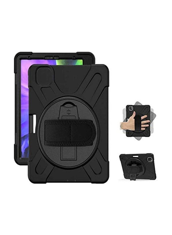 Apple iPad Pro 11 3 Layer Heavy Duty Rugged Shockproof Kickstand Tablet Case Cover, Black