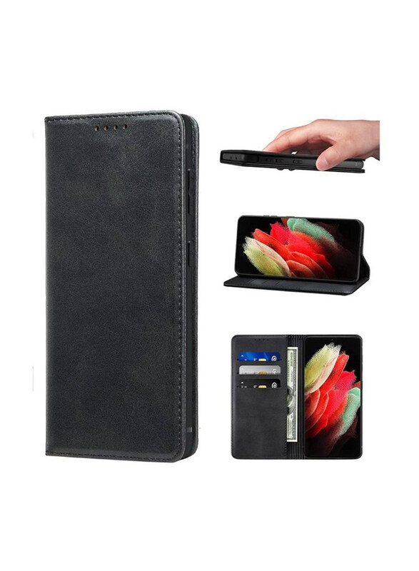 

Generic Samsung Galaxy A52 Wallet Leather Mobile Phone Flip Case Cover, Black