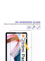 Hyx Xiaomi Redmi Pad HD Full Coverage Easy Installation Tempered Glass Screen Protector, 2 Piece, Clear