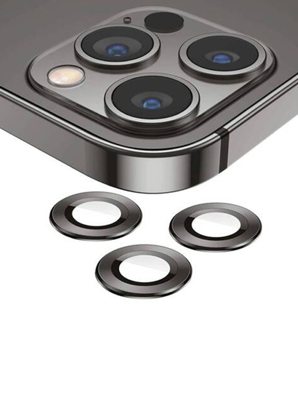 Apple iPhone 12 Pro Max Camera Lens Protector, Black