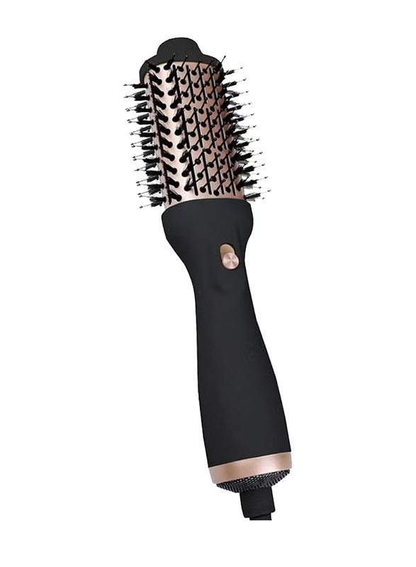 Arabest Professional One Step Hot Air Styler Hair Dryer & Volumizer Hair Straightener Brush Comb, Black/Beige