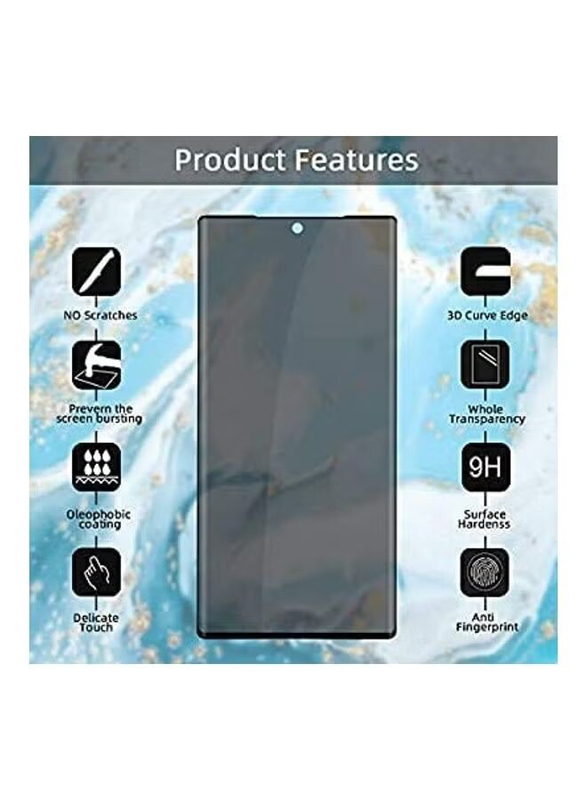 Samsung Galaxy Note20 5G Anti Finger Print Tempered Glass Screen Protector, Clear/Black