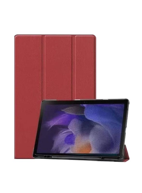 Samsung Galaxy Tab A7 Lite Protective Tablet Case Cover with Pen Slot, Red