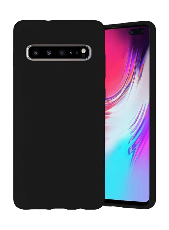 Samsung Galaxy S10 5G Soft Silicone Protective Mobile Phone Back Case Cover, Black