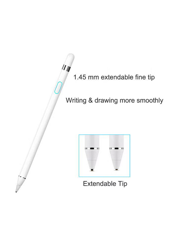 Exquisite Capacitance Pen for Mobile Phone, White