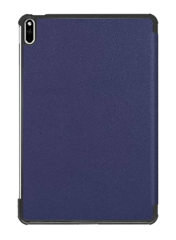 Huawei Matepad Pro 10.8 Inch 2021 Protective Stand Slim Lightweight Folio Hard Shell Tablet Back Case Cover, Blue