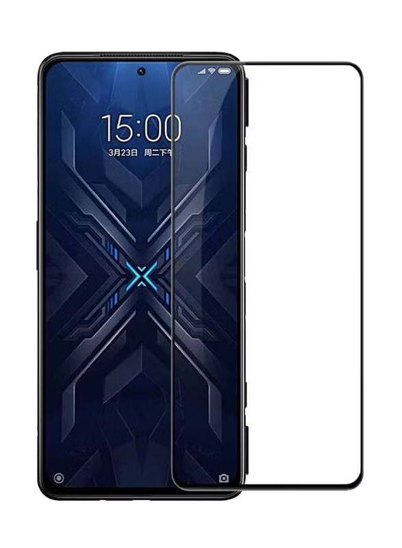 

Generic Xiaomi Black Shark 4 Tempered Glass Screen Protector, Black/Clear