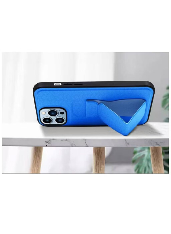 Apple iPhone 12 Pro Max Max Series New Design High Quality Magnetic Grip Mobile Phone Case Cover, Blue