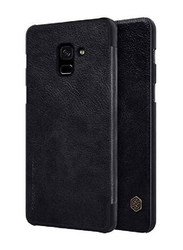 Nillkin Samsung Galaxy A8 Plus Qin Series Leather Mobile Phone Case Cover, Black