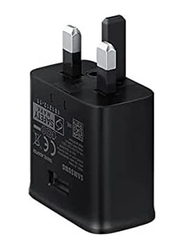 Power Adapter Wall Charger with USB Type-C for Samsung, 15W, Black