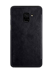 Nillkin Samsung Galaxy A8 Plus Qin Series Leather Mobile Phone Case Cover, Black