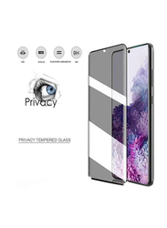 Samsung S20 Plus Privacy Tempered Glass Screen Protector, Clear/Black