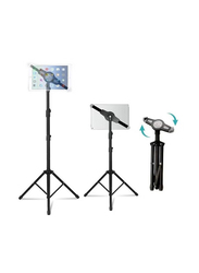 Gooseneck Flexible 360 Degree Tripod Stand for Smart Phones & Apple iPad Tablets, Black