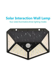 YX-100 New Arrival Solar Interaction Wall Lamp 100 Led, 2 Pieces, Black