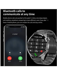 New Design Super AMOLED Display Smartwatch with Bluetooth Calling, Black