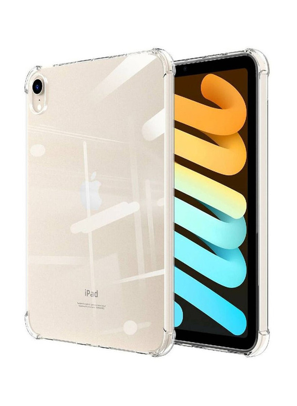 Apple iPad Mini 6 (6th Gen) 2021 Ultra Clear Soft Flexible Transparent Bumper Back Mobile Phone Case Cover, Clear