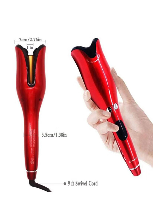 Gennext Automatic Ceramic Rotating Hair Curler, Red