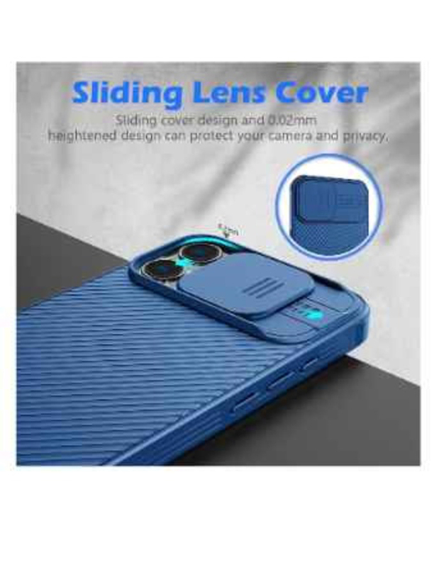 Nillkin Apple iPhone 15 Pro Max 6.7 Inch 2023 Mobile Phone Case Cover with CamShield, Blue