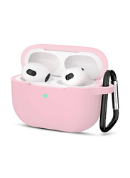 Silicone Protective Case Cover for Apple AirPods 3 3rd Generation, Pink