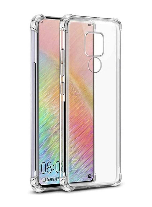 Huawei Mate 20 Soft Silicone Shockproof Anti-Scratch Protective Mobile Phone Back Case Cover, Clear