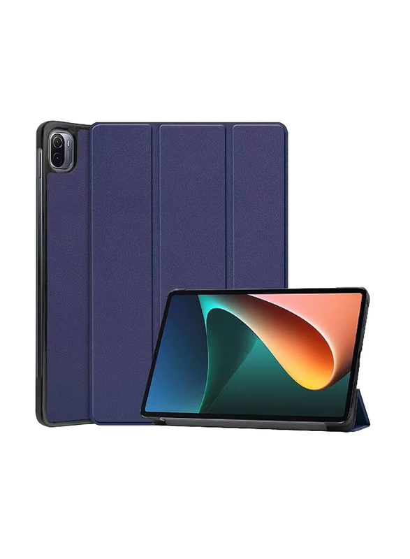 Xiaomi Mi Pad 5/Mi Pad 5 Pro Protective Stand Slim Lightweight Folio Hard Shell Back Tablet Case Cover, Blue