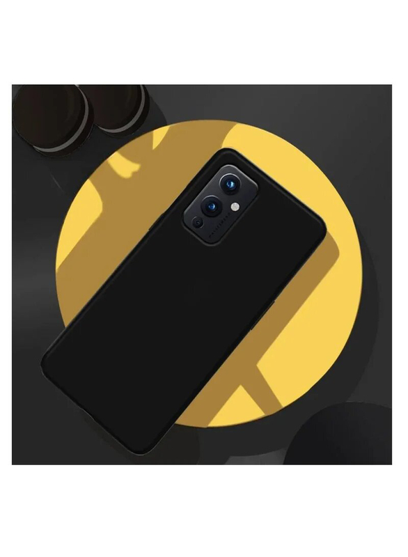 OnePlus 9 Pro Silicone Protective Mobile Phone Case Cover, Black